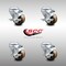 Service Caster 3 Inch SS High Temp Phenolic Wheel Swivel Bolt Hole Caster Set with Brake SCC SCC-SSBH20S314-PHSHT-TLB-4 - alternate 4